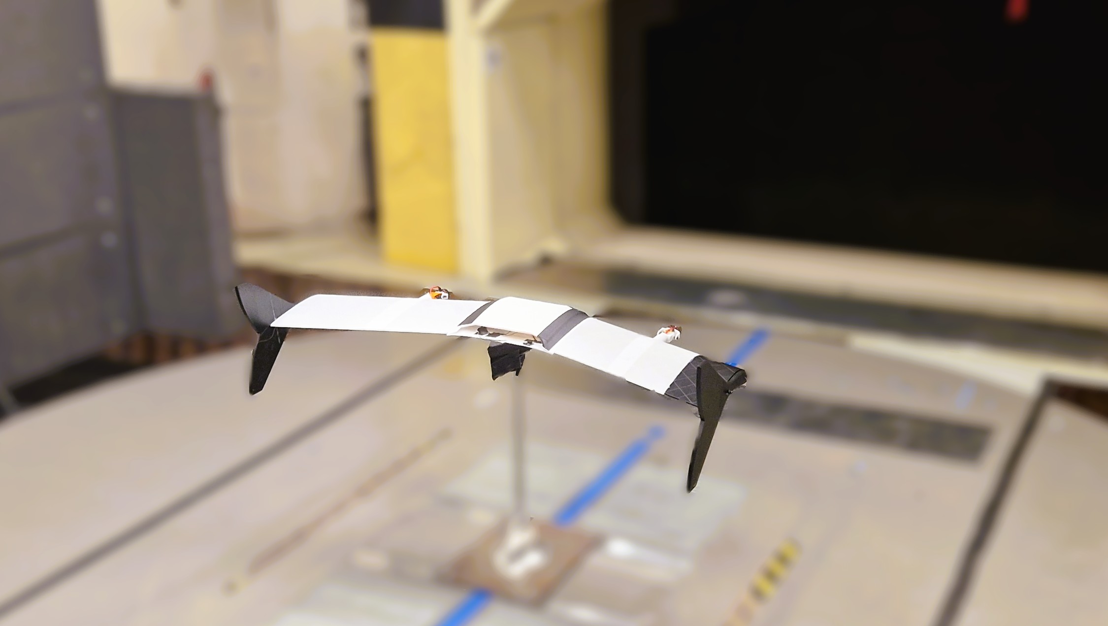 Un drône sur la soufflerie 2/5ème